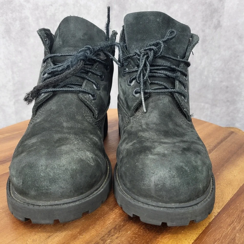 Timberland‎ Boots Youth 3 M Primaloft 200 Gram Black Nubuck Leather Waterproof